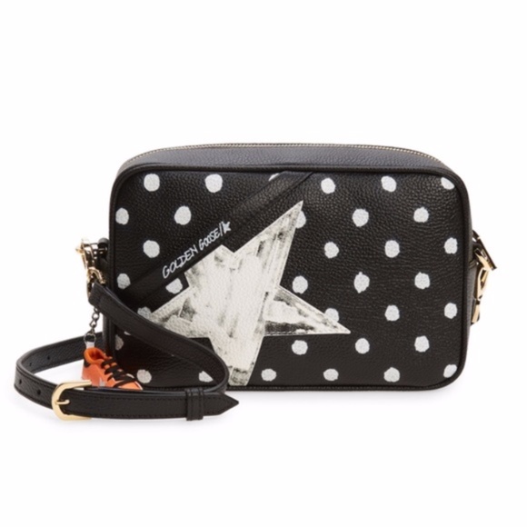 Golden Goose Handbags - NWT Golden Goose Star Leather Camera Bag Black/White